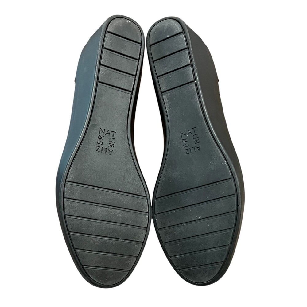 Naturalizer Black Patent Sam Comfort Wedge Pumps US 7.5 Office Casual Church - Picture 8 of 9